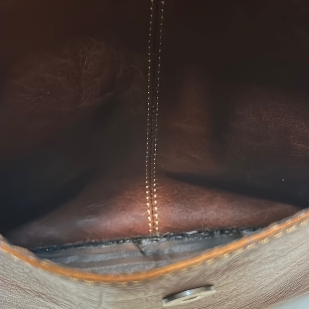 Jack George Voyager Brown Leather Men's Crossbody Bag - Picture 10 of 12
